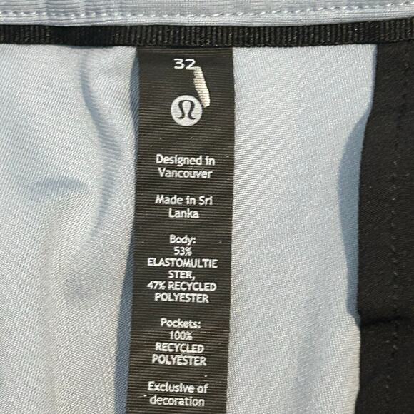 Lululemon men's light blue gray chambray color Commission Slim-Fit Pant 32 X 28 - Picture 5 of 7
